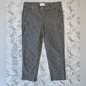 ELLE Black & White Gingham Slim Chinos